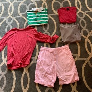 Nike golf polos. Vineyard vines button downs. Polo